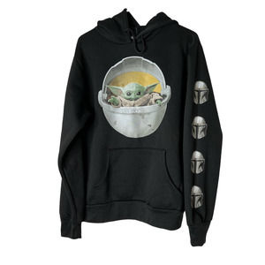 Star Wars Baby Yoda Hoodie in Black Size Small